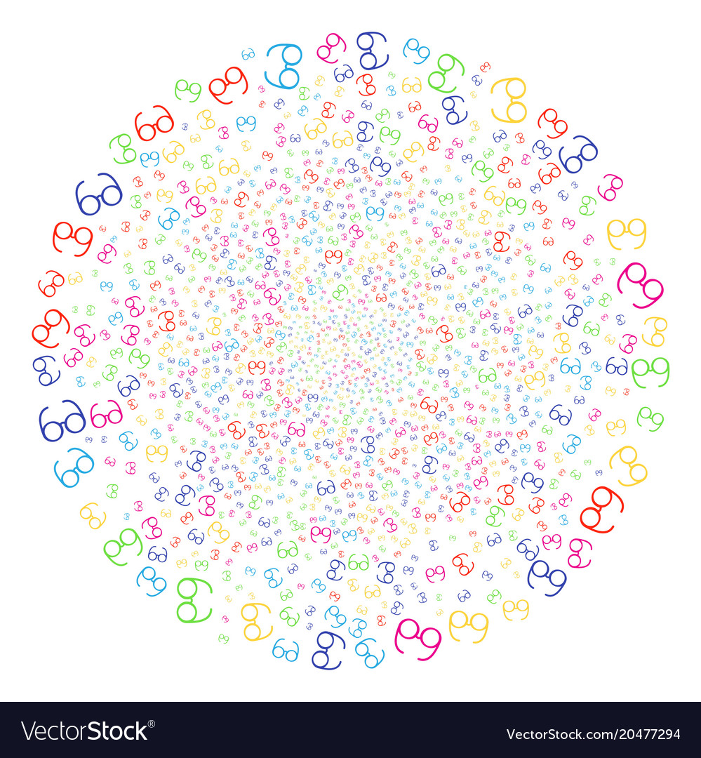Spectacles exploding round cluster