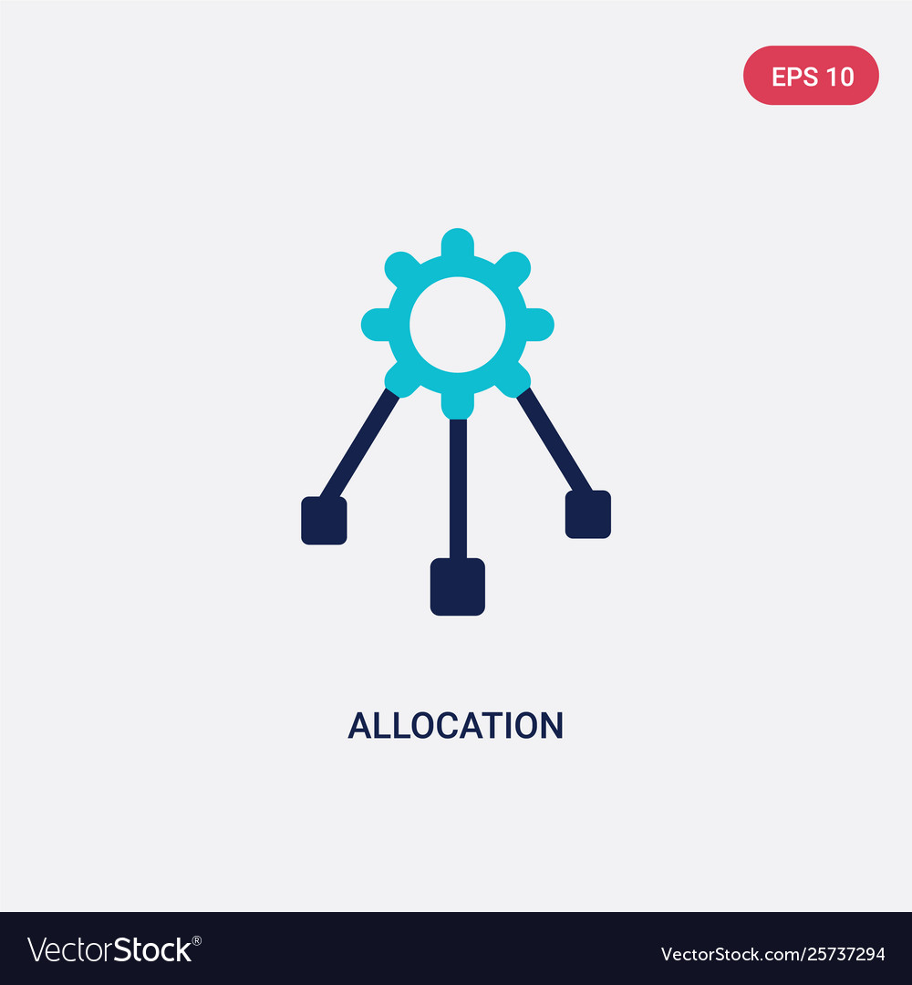 Two color allocation icon from edit tools concept Vector Image Two color allocation icon from edit tools concept