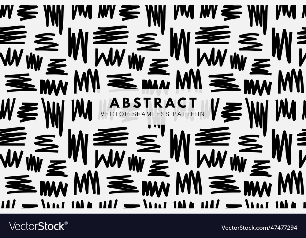 Zigzag lines hand stroke abstract pattern