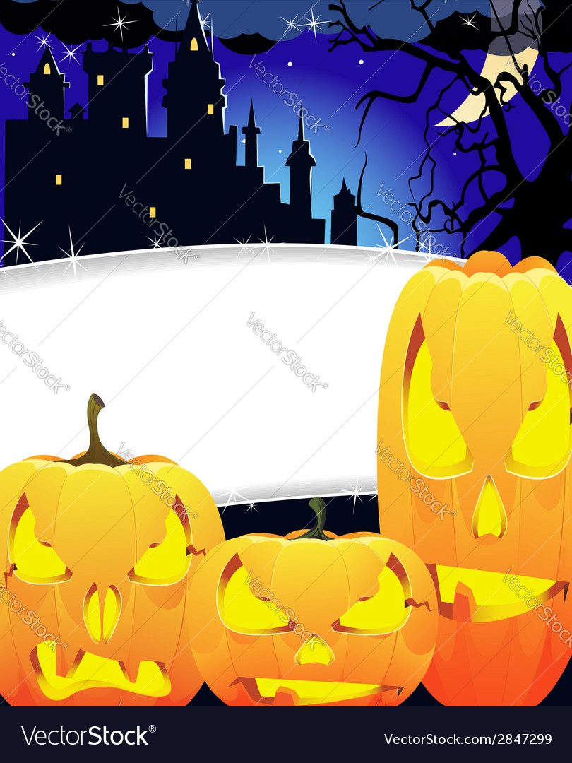 Creepy monsters with glowing eyes