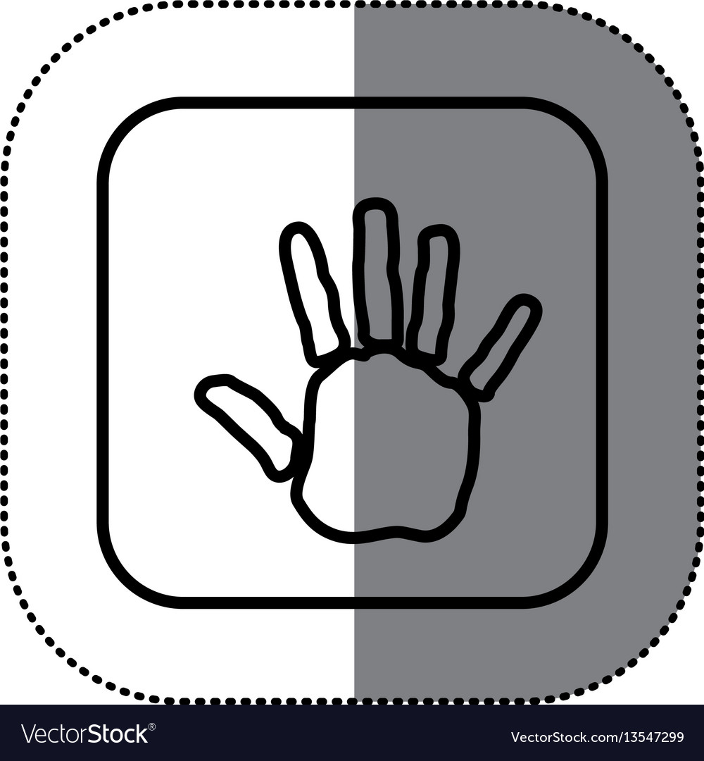 Figure symbol hand icon