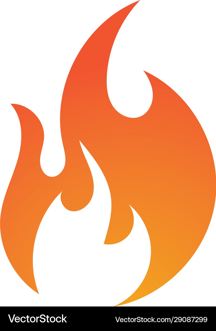 Fire flame design Royalty Free Vector Image - VectorStock