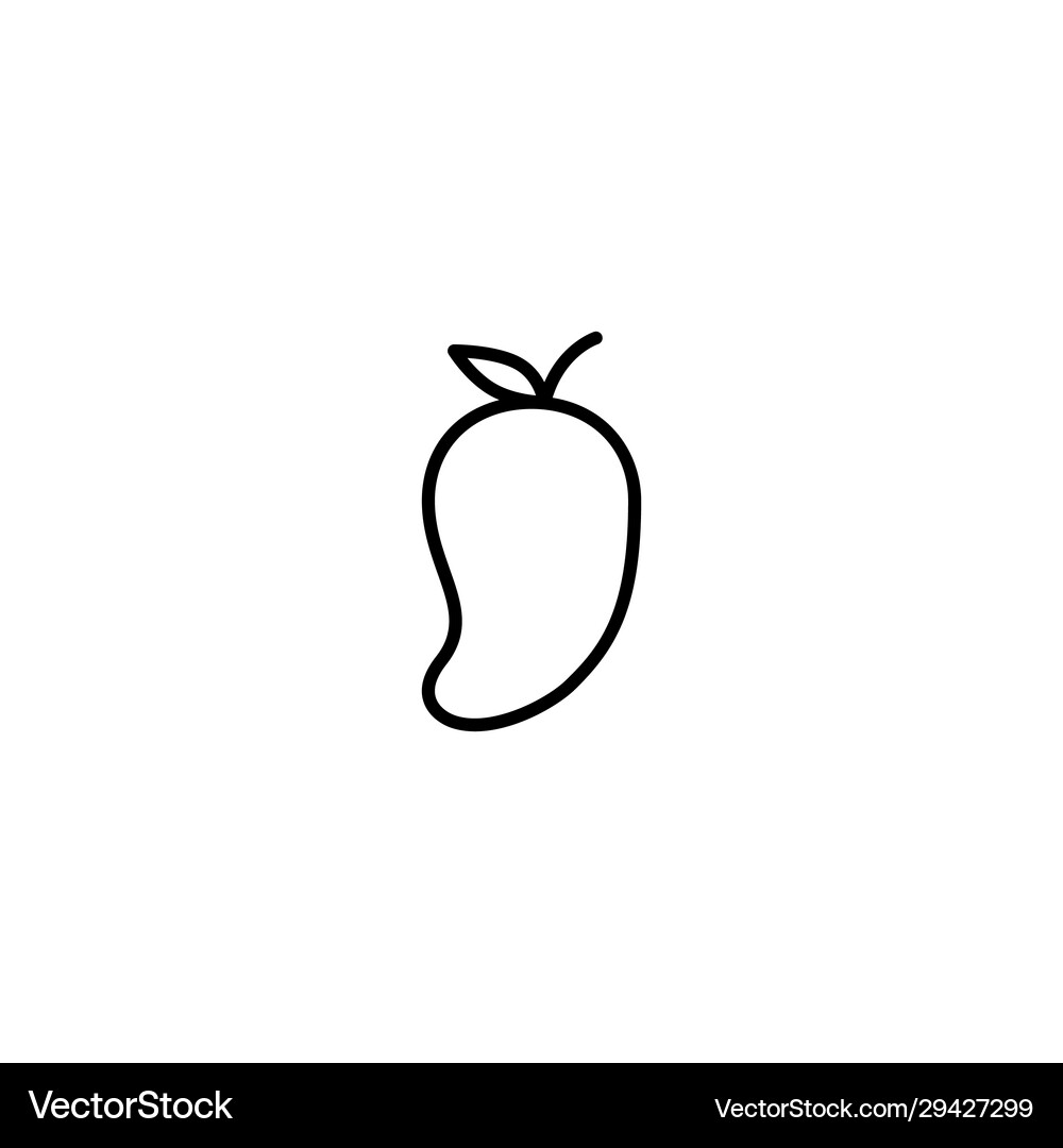 Mango fruit icon Royalty Free Vector Image - VectorStock