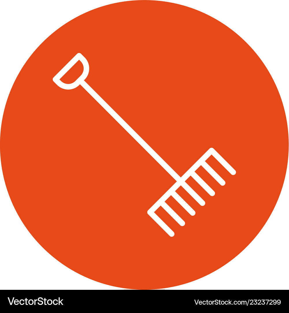 Rake icon Royalty Free Vector Image - VectorStock