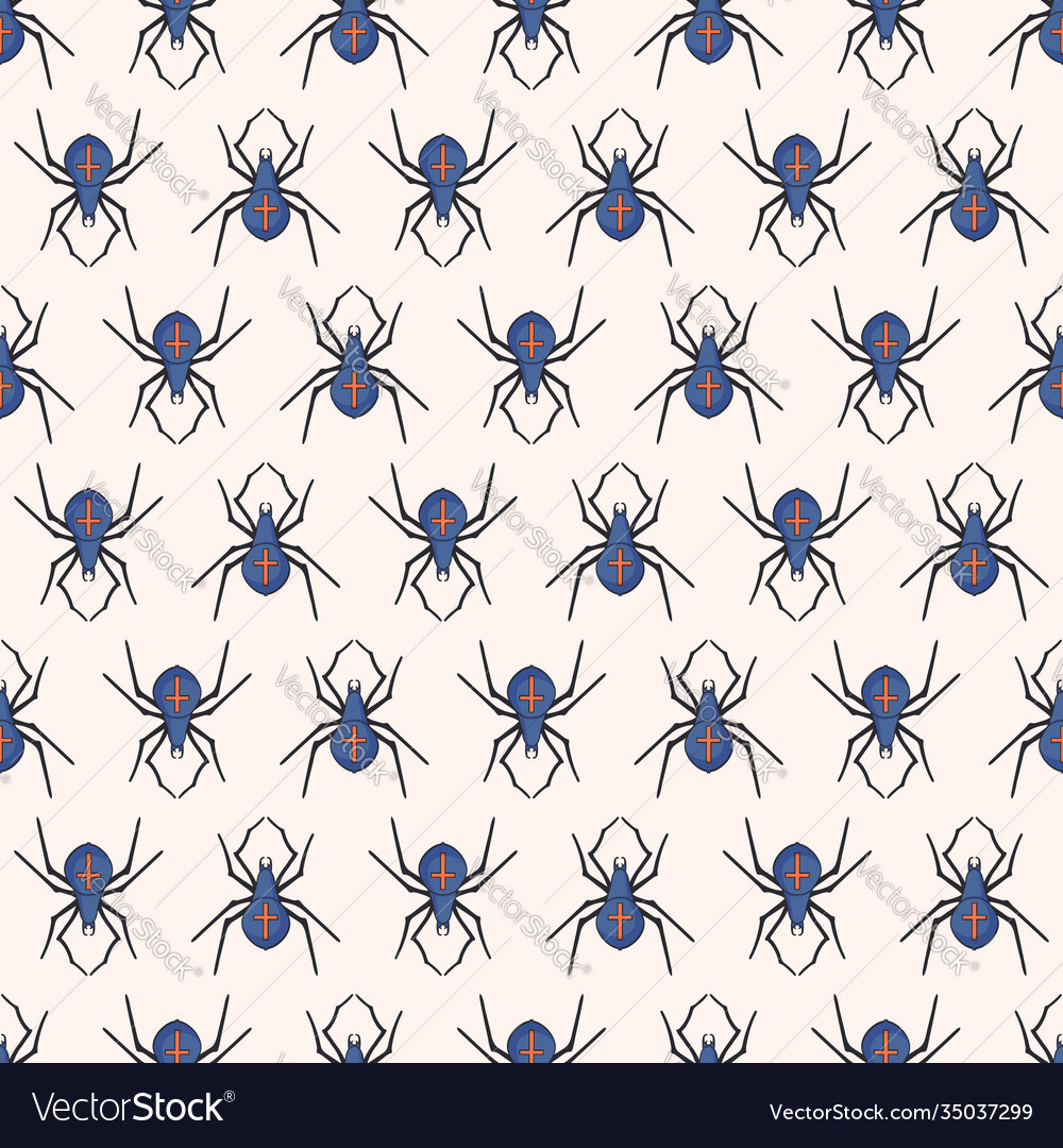 Seamless pattern design with spiders