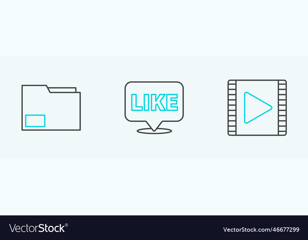 Set line play video document folder and like