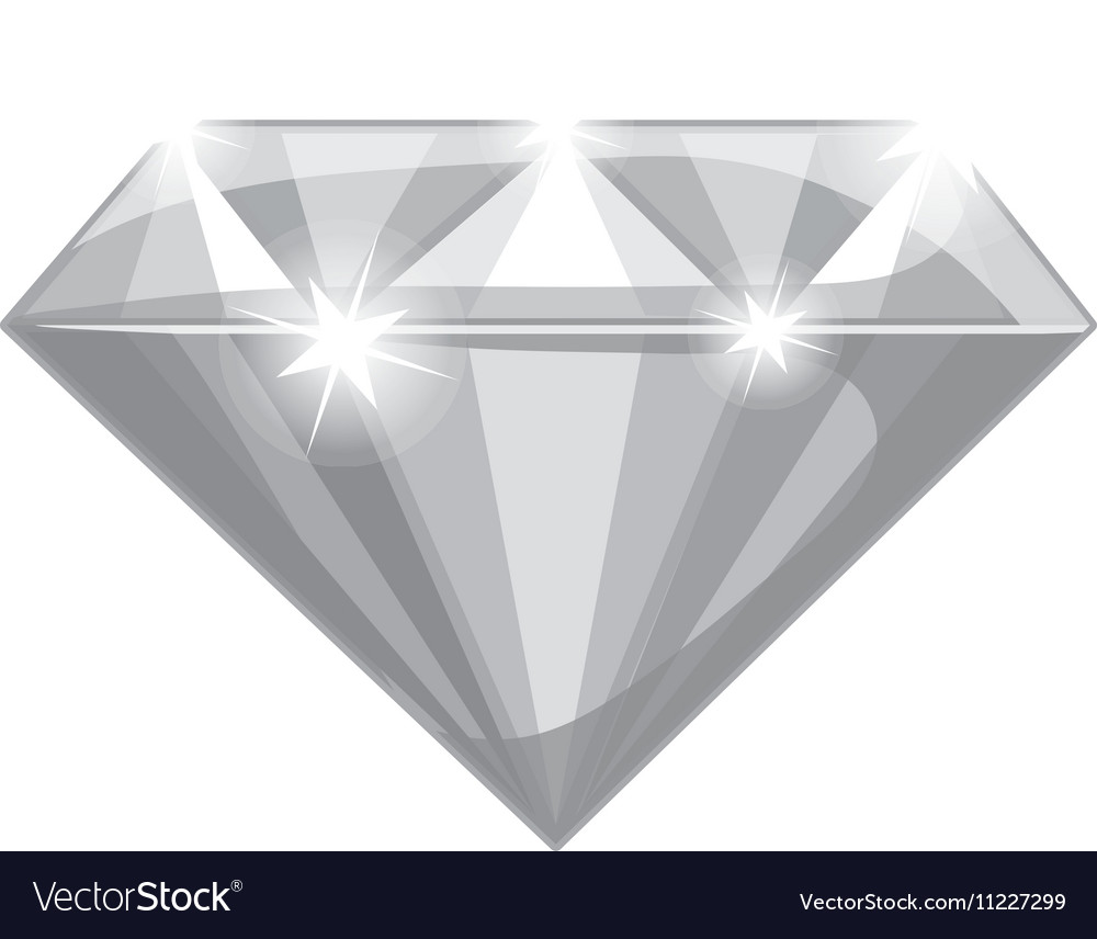 Shiny diamond icon Royalty Free Vector Image - VectorStock