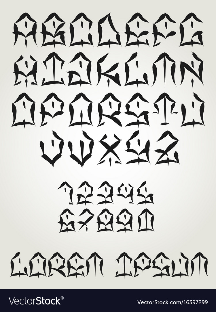 Western Tattoo 3 Font Family Digital Download Cute and  Etsy