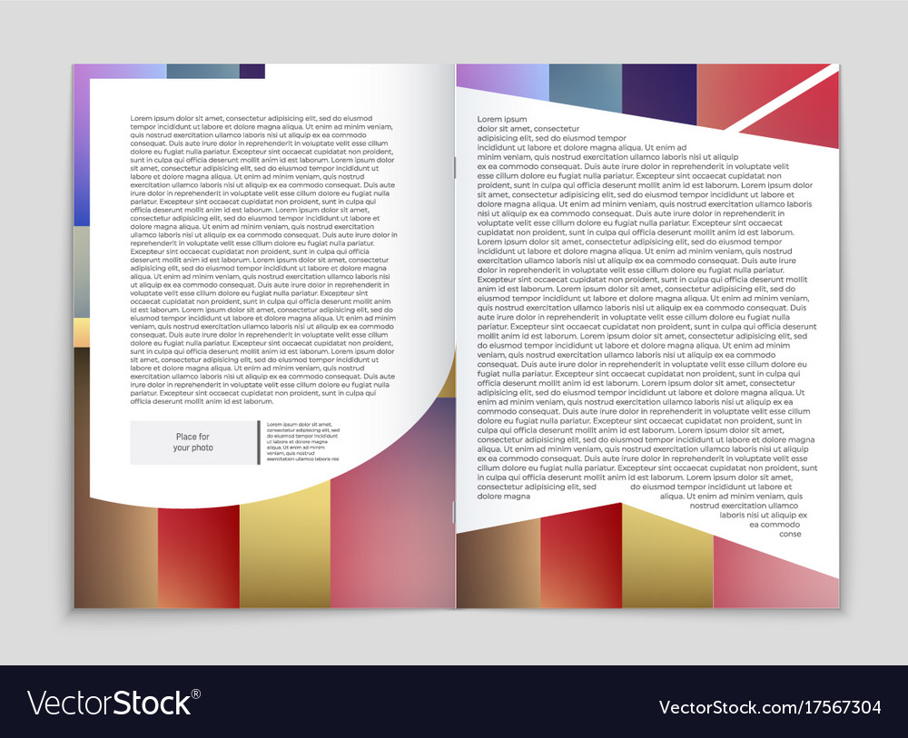 Abstract layout background set for art