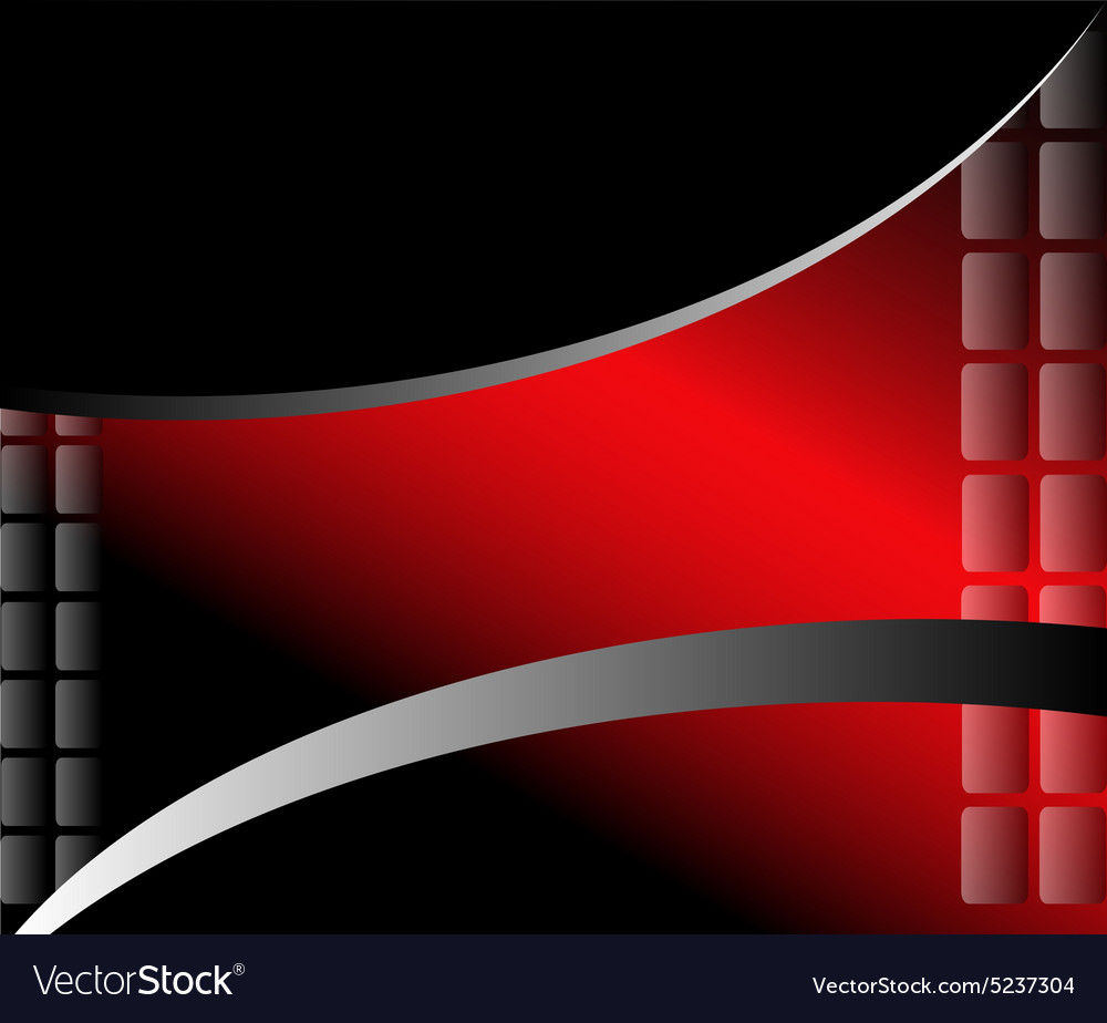 Abstract Red Curve Background