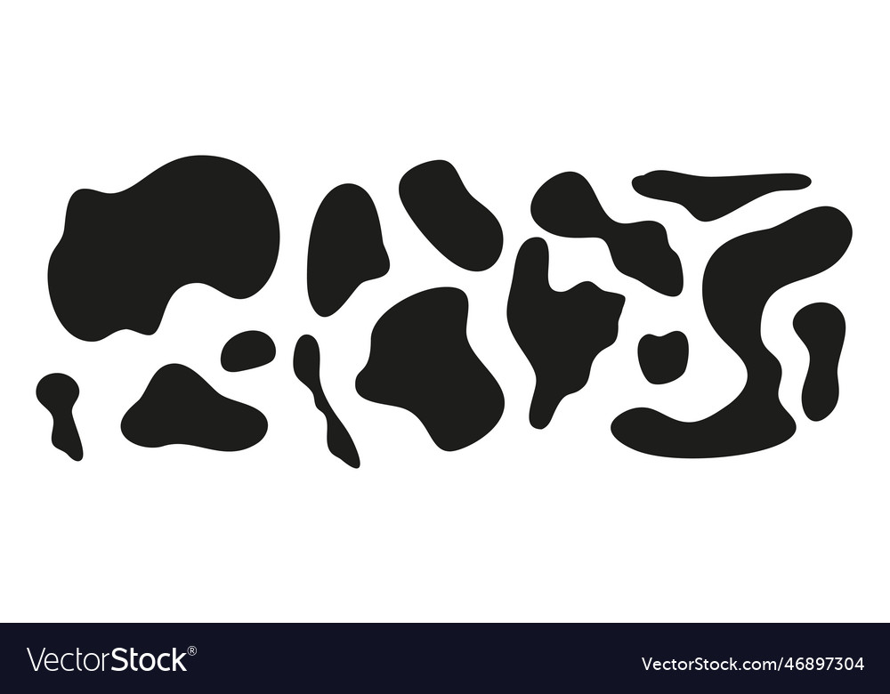 Black Irregular Blob Forms