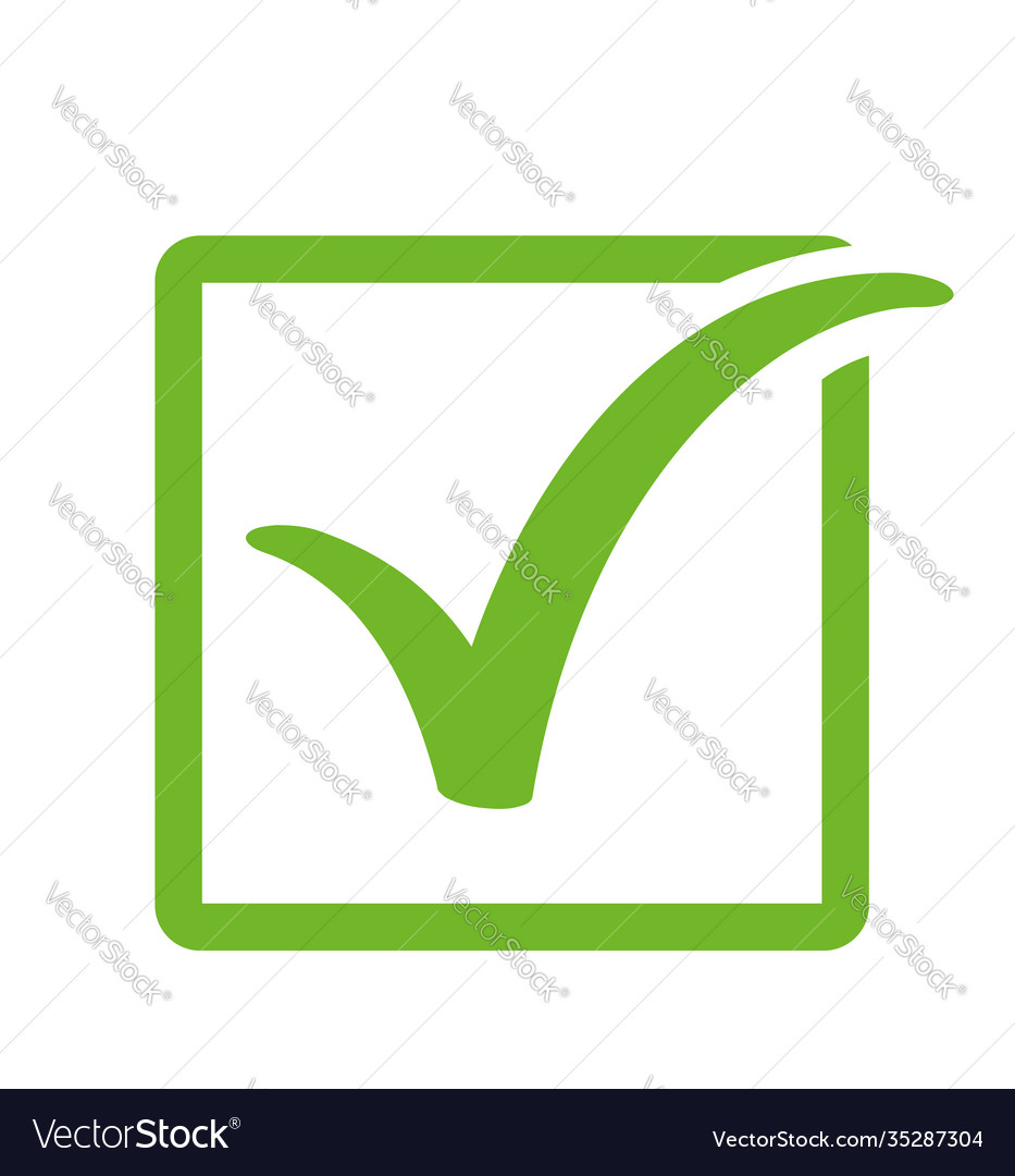 Check mark icons flat for web and mobile