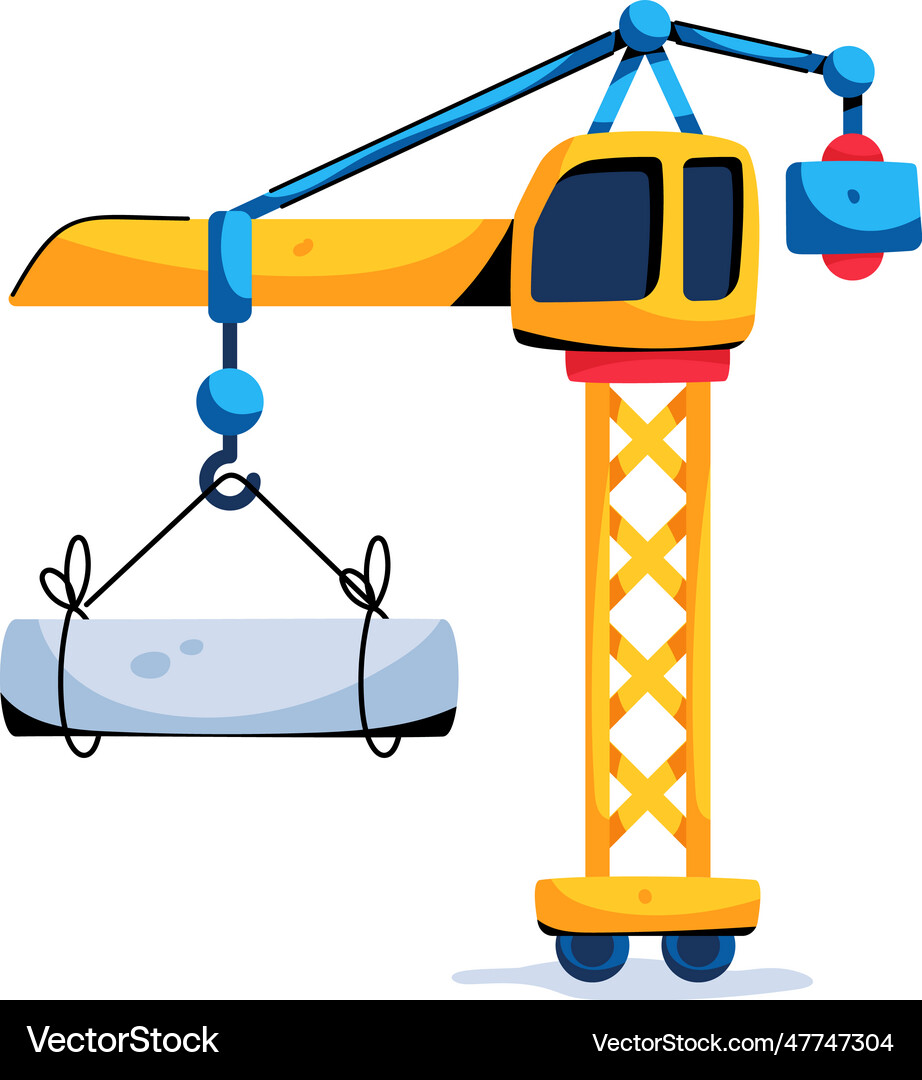 Construction crane Royalty Free Vector Image - VectorStock