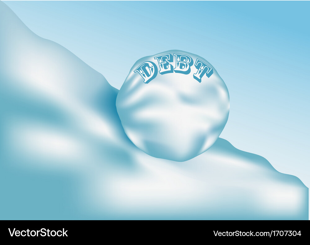 Debt Royalty Free Vector Image - VectorStock