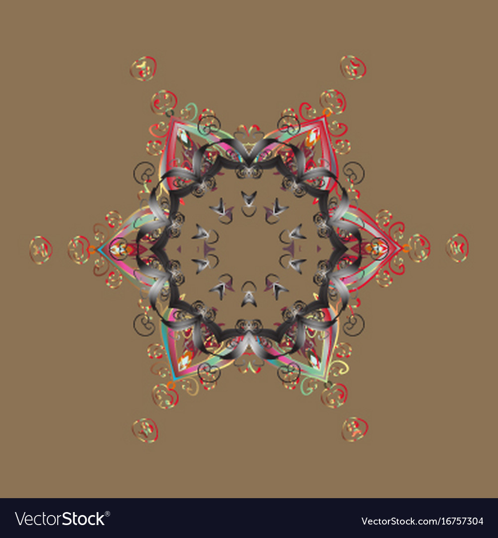 Different snowflake collection winter elements