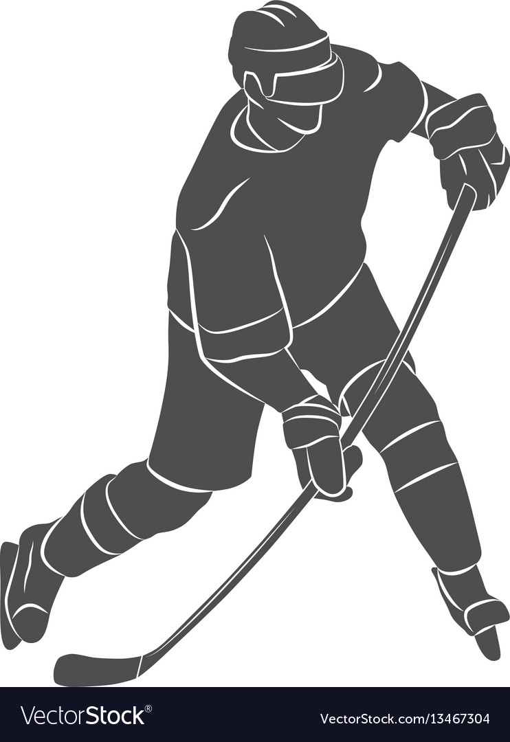 Hockey player Royalty Free Vector Image - VectorStock