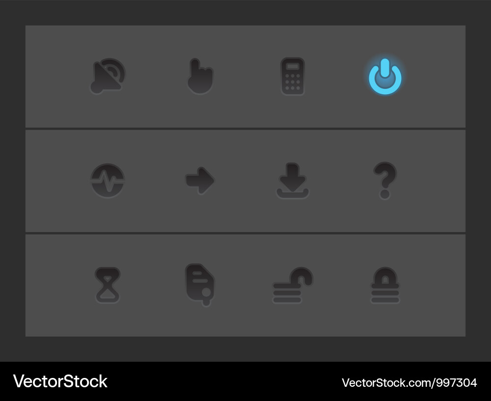 Interface icons Royalty Free Vector Image - VectorStock