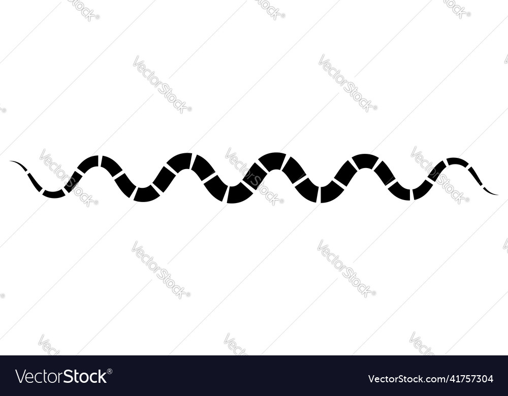 Line stripe element with distorted deformed effect