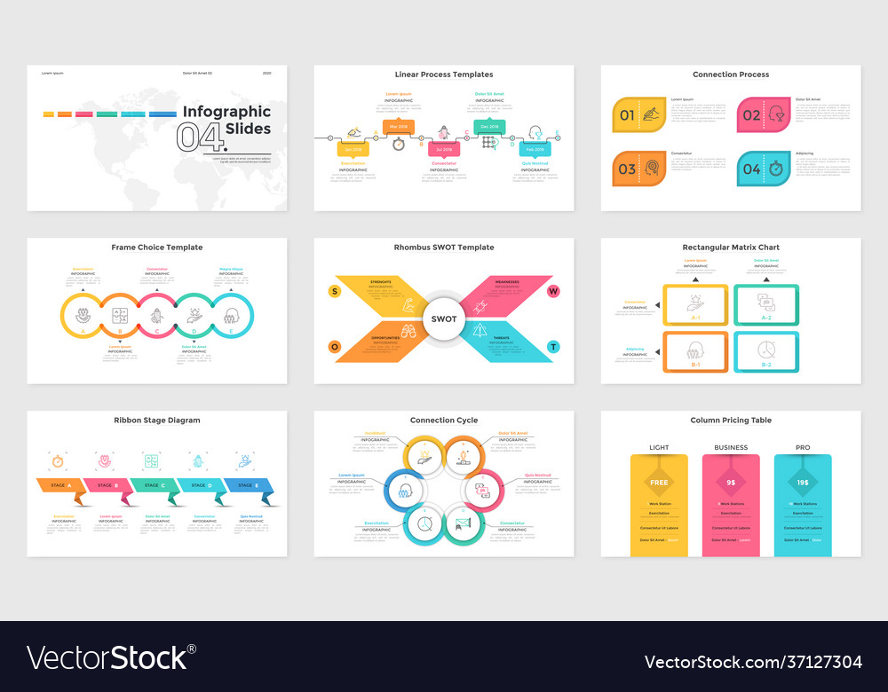 Modern infographic template Royalty Free Vector Image