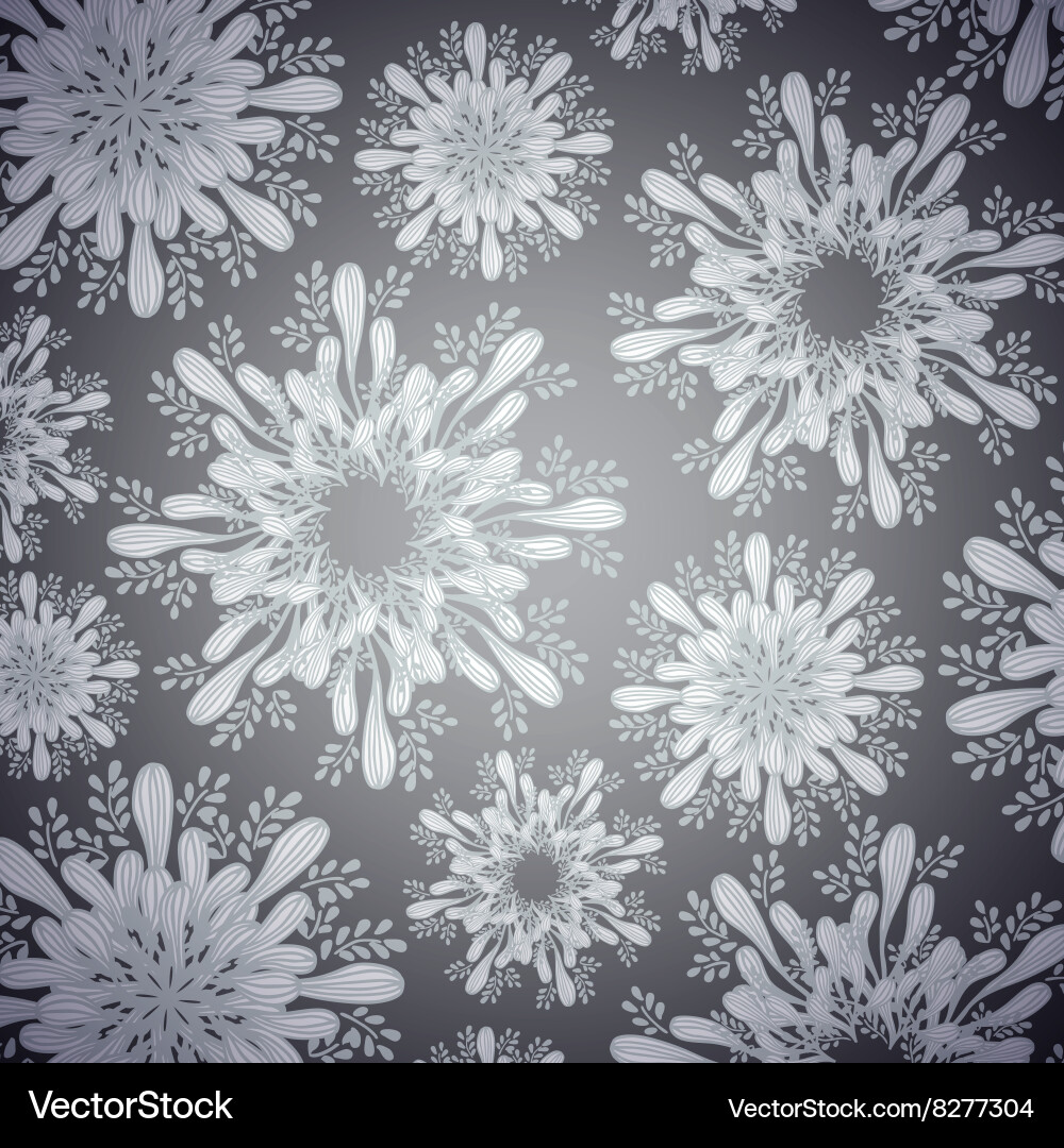 Seamless patterns with snowflakes Royalty Free Vector Image