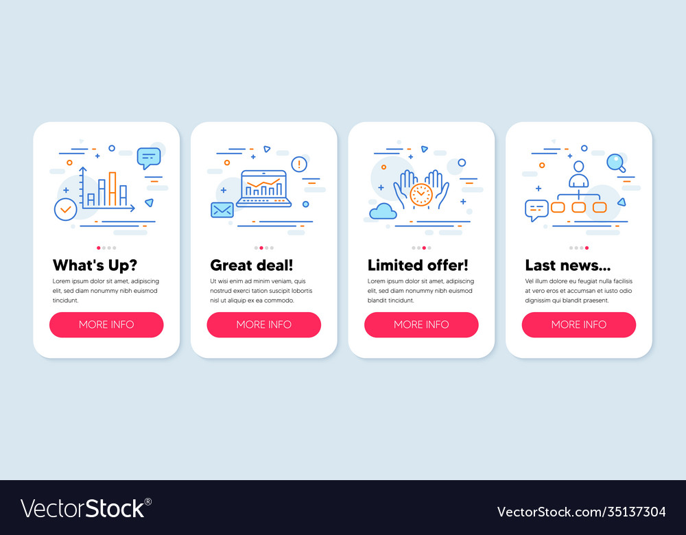 Set education icons such as diagram graph