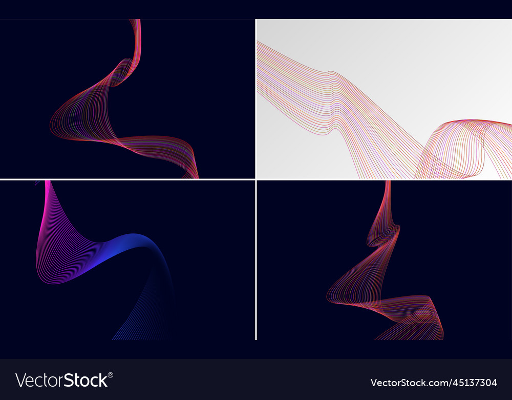 Wave curve abstract backgrounds for a unique