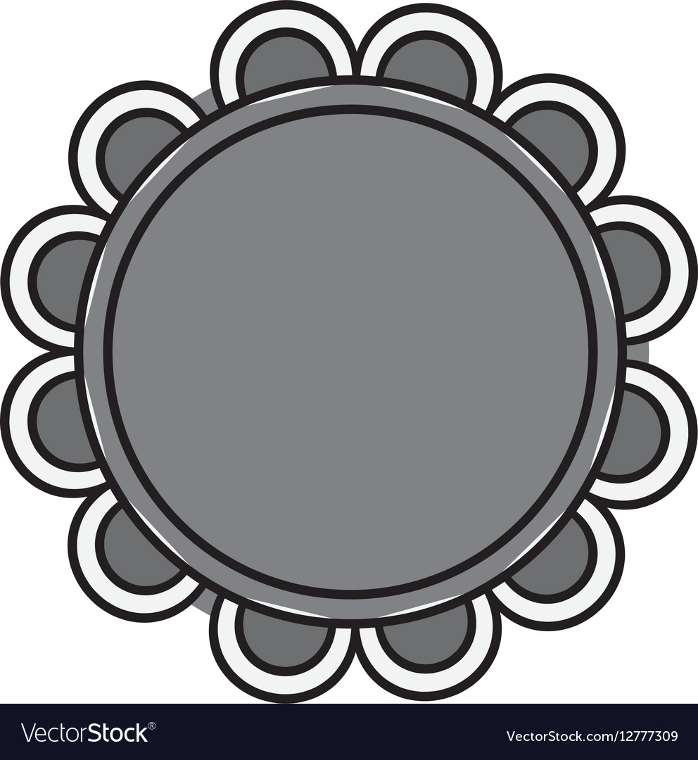 Floral art decorative icon