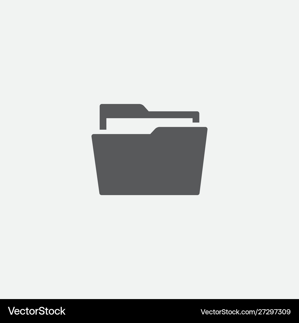 Folder icon design Royalty Free Vector Image - VectorStock