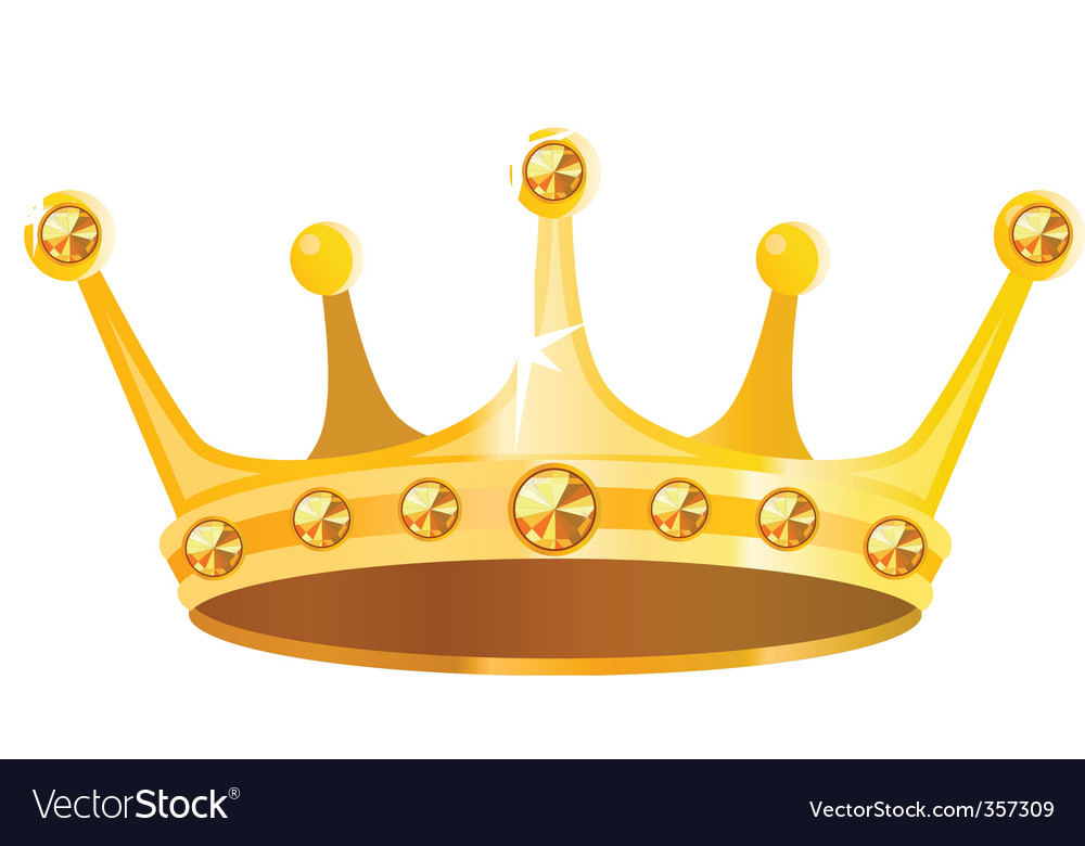 Download Gold crown Royalty Free Vector Image - VectorStock