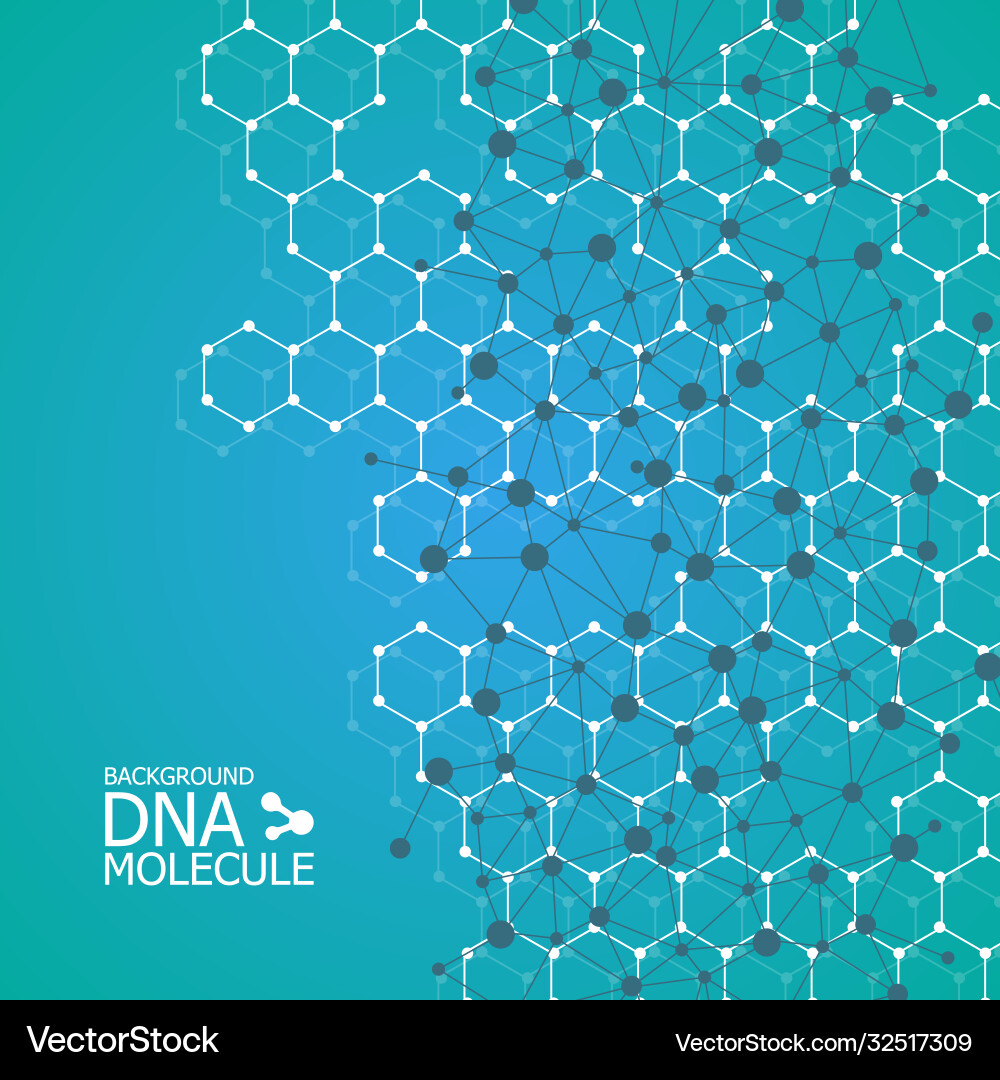Molecules background eps 10 Royalty Free Vector Image