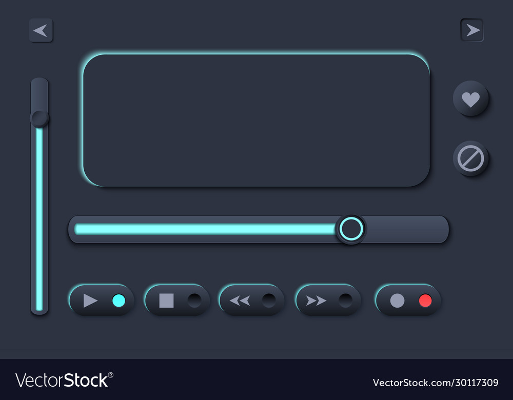 Neumorph ui player kit