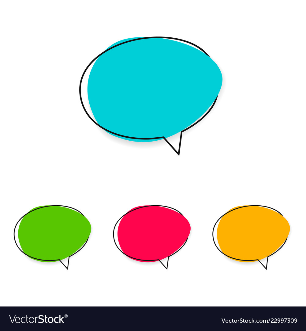 Speech bubble sign icon Royalty Free Vector Image