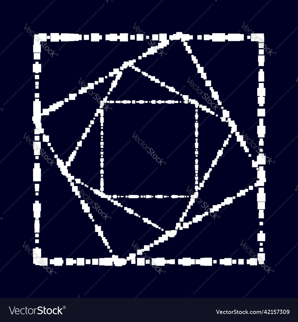 Squares random scattered shapes element Vector Image Squares random scattered shapes element