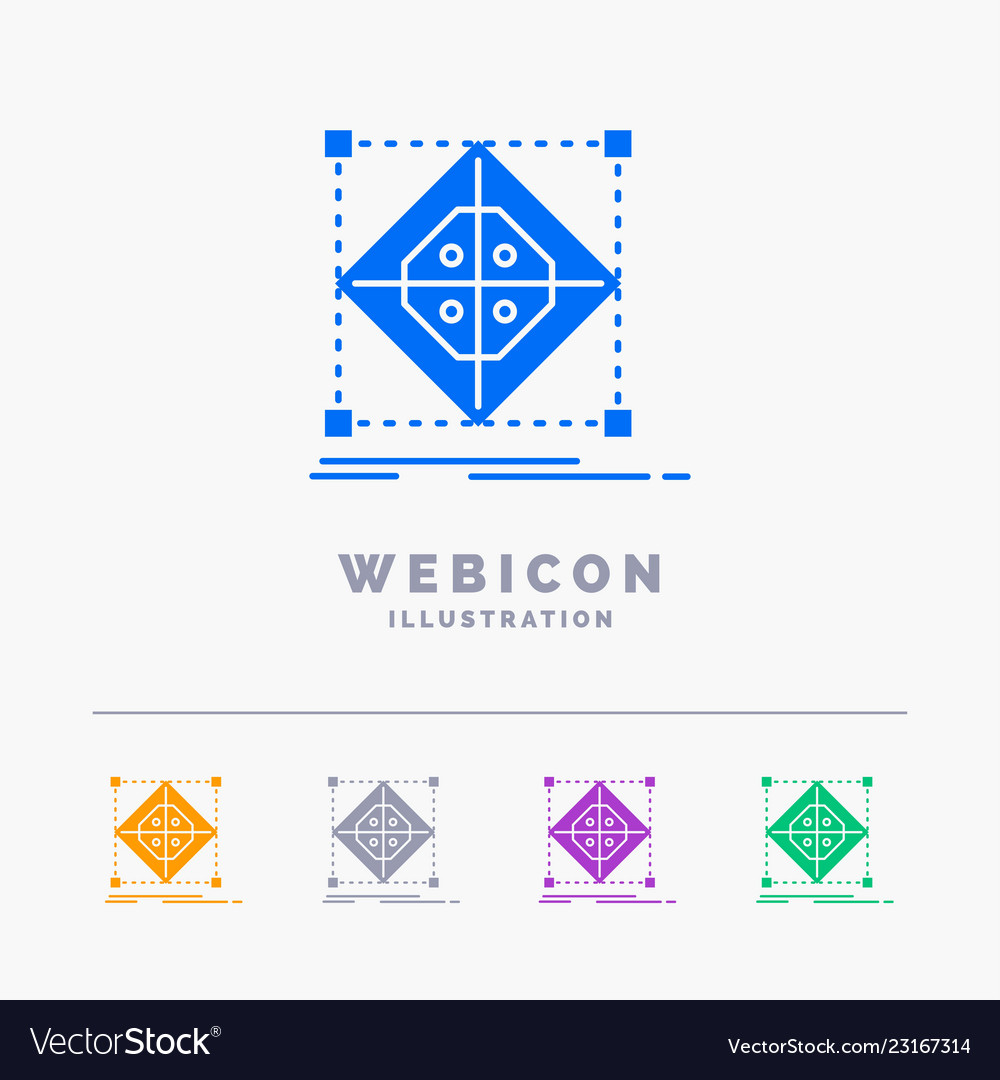 Architecture cluster grid model preparation 5 vector image Architecture cluster grid model preparation 5