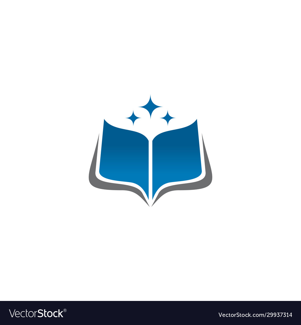 Book icon logo design template