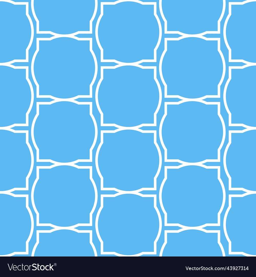 Digital paper with white blue arabesque abstract