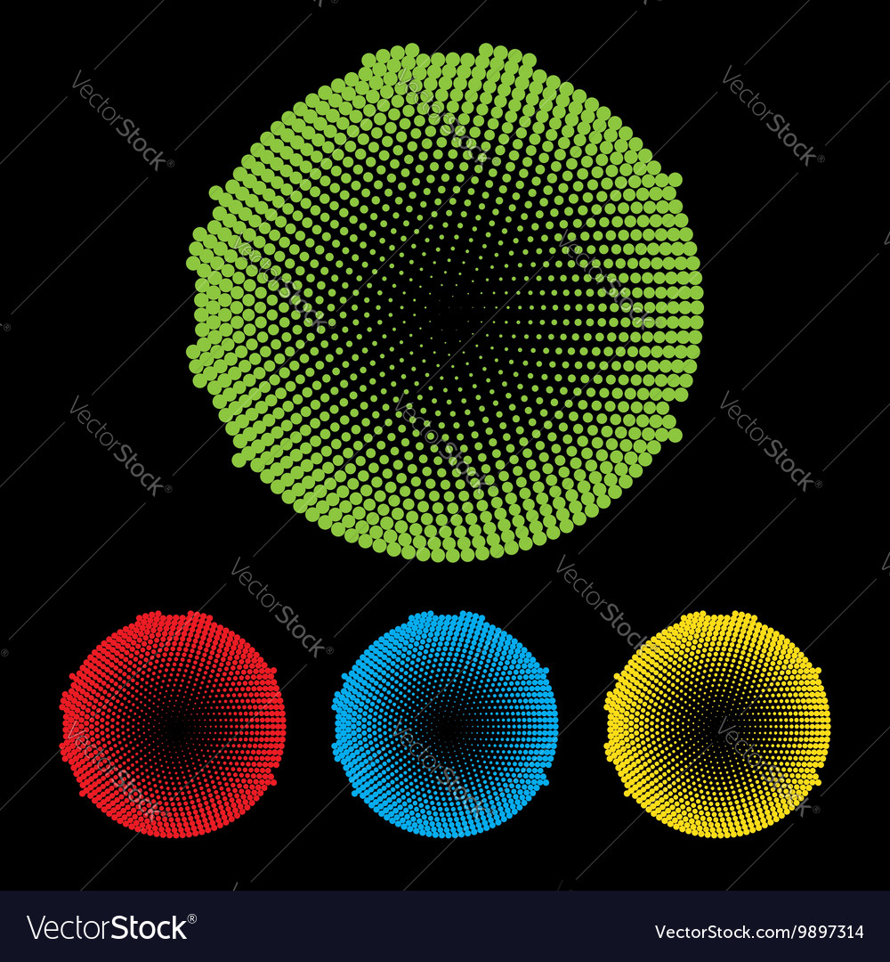 Dotted frame abstract background halftone effect