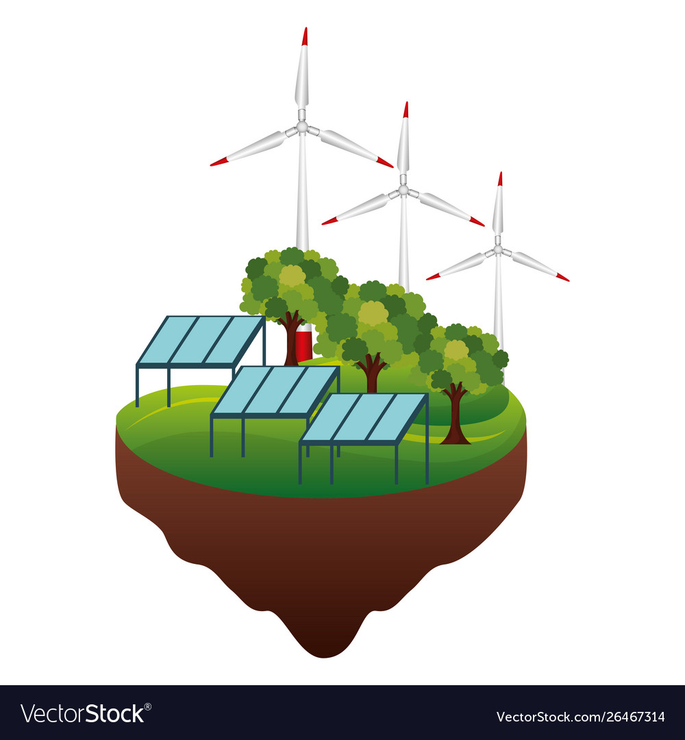 Eco friendly concept flat design