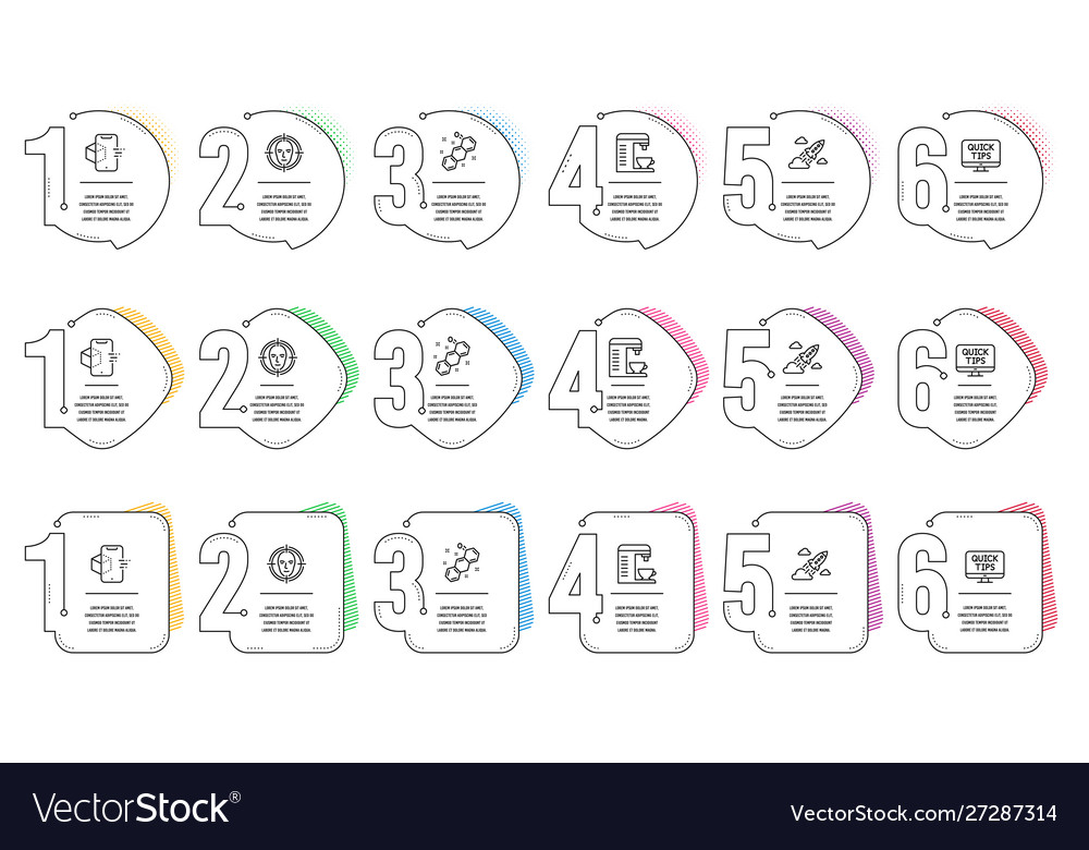 Face detect web tutorials and chemical formula vector image Face detect web tutorials and chemical formula