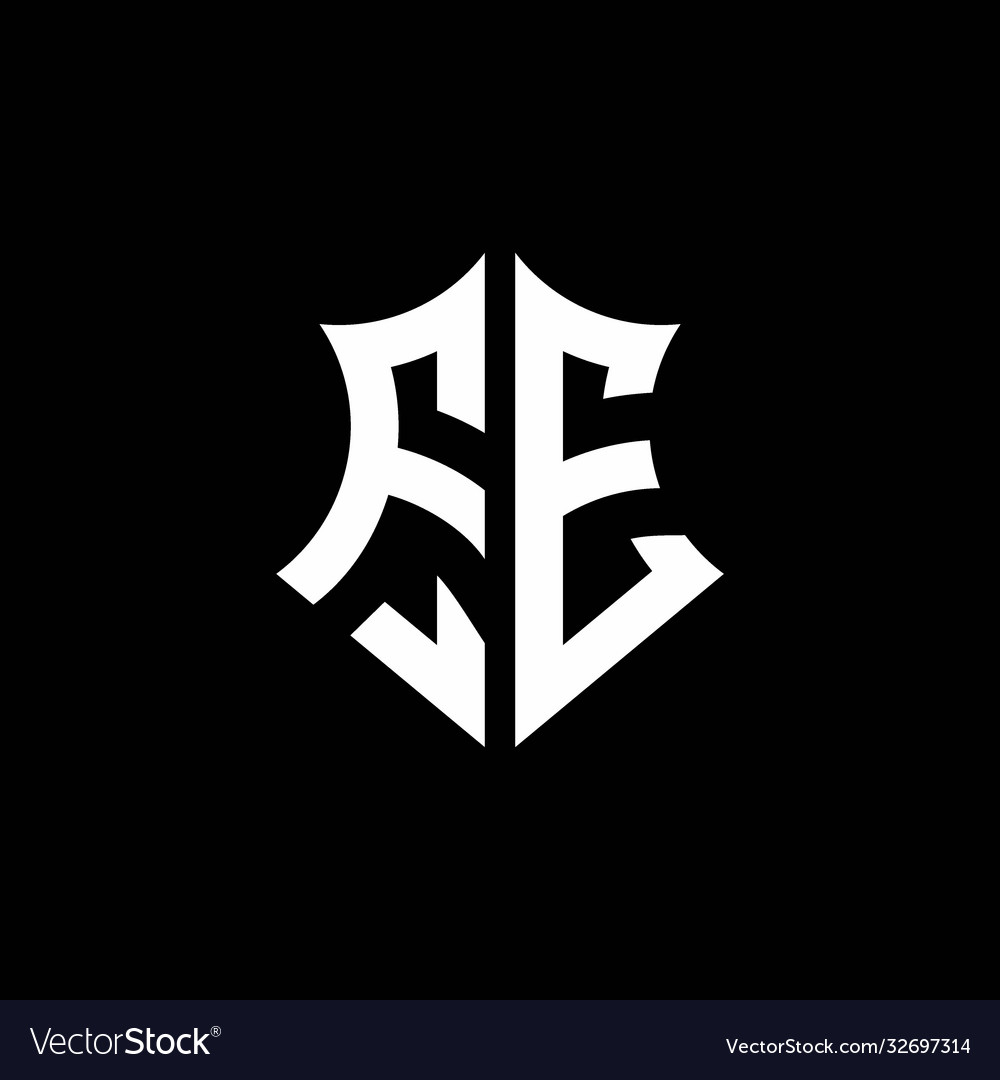 Fe monogram logo with a sharp shield style