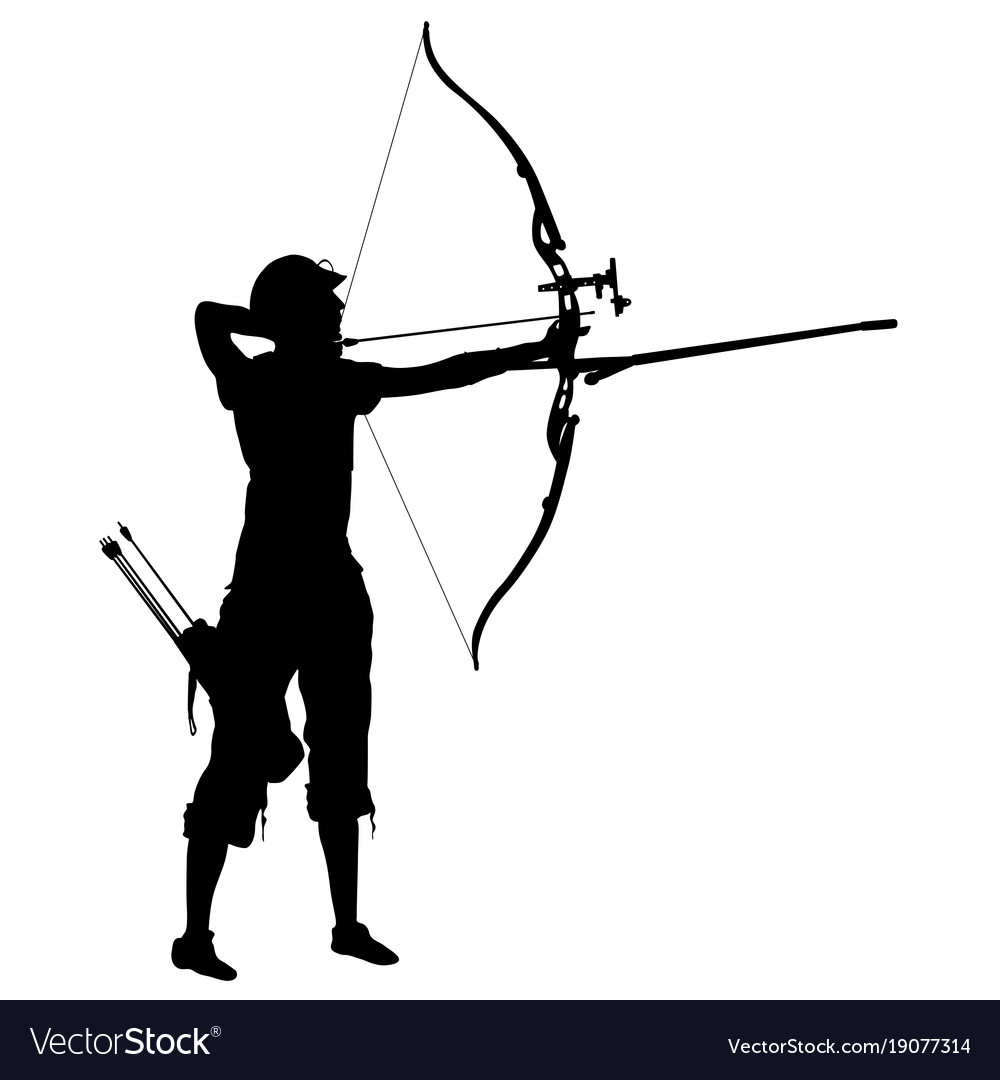 Female Archer Shooting Arrow