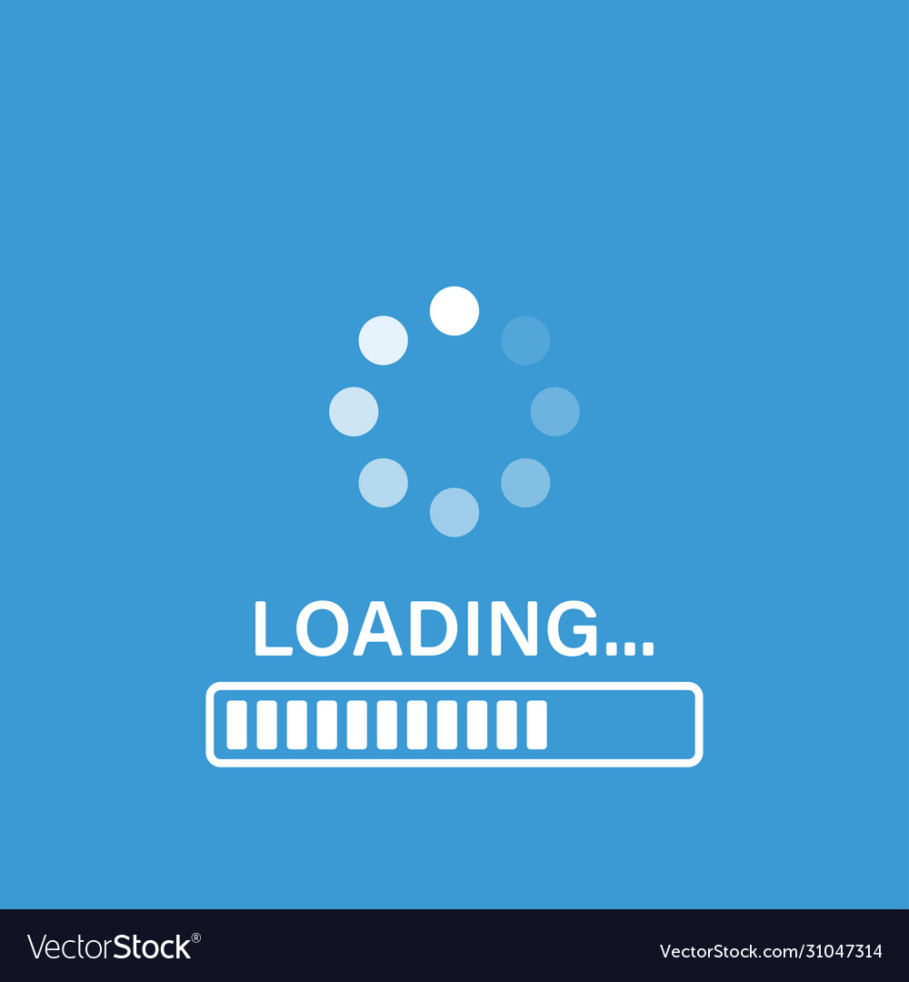 Loading icon isolated template update or vector image Loading icon isolated template update or