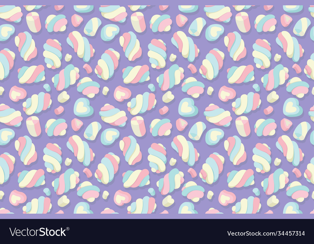Marshmallow seamless pattern