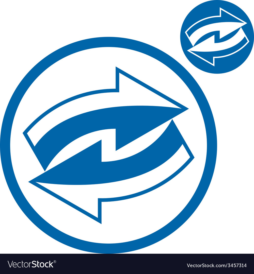 Reload refresh arrows loop simple single color