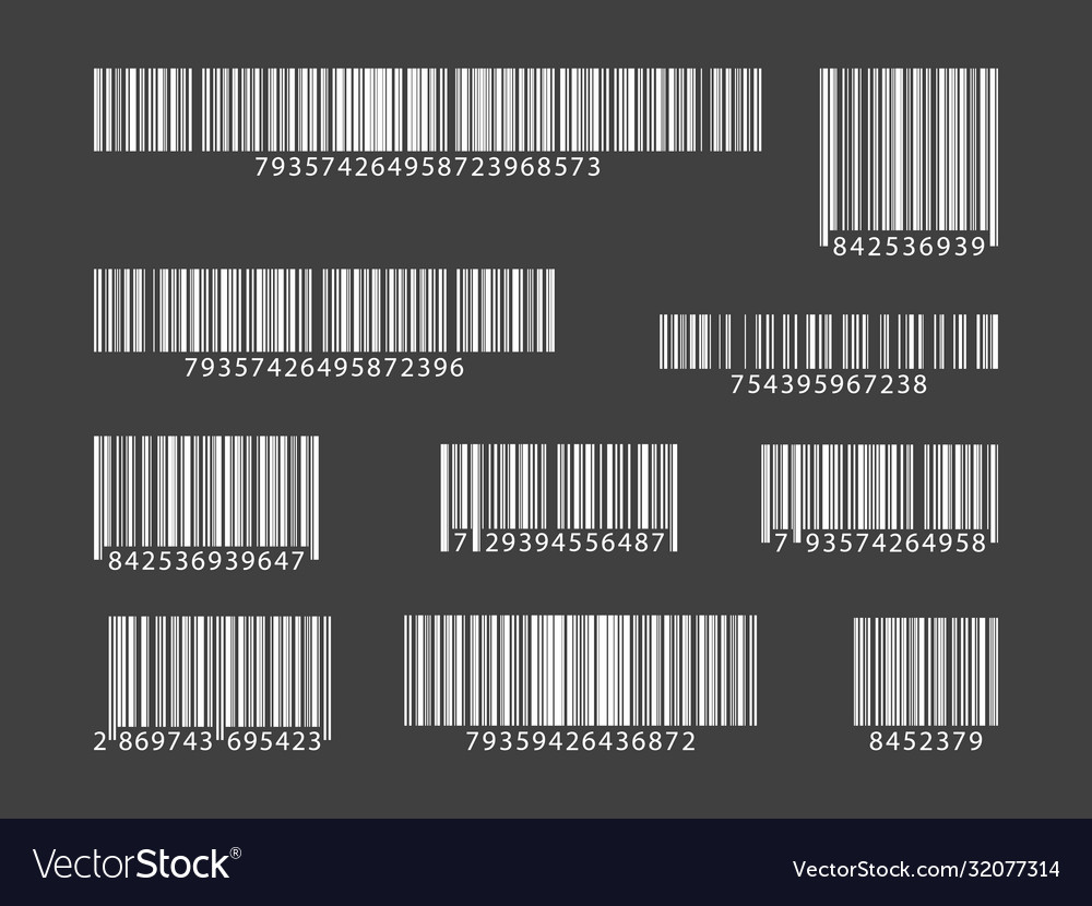 Set barcodes collection qr codes vector image Set barcodes collection qr codes