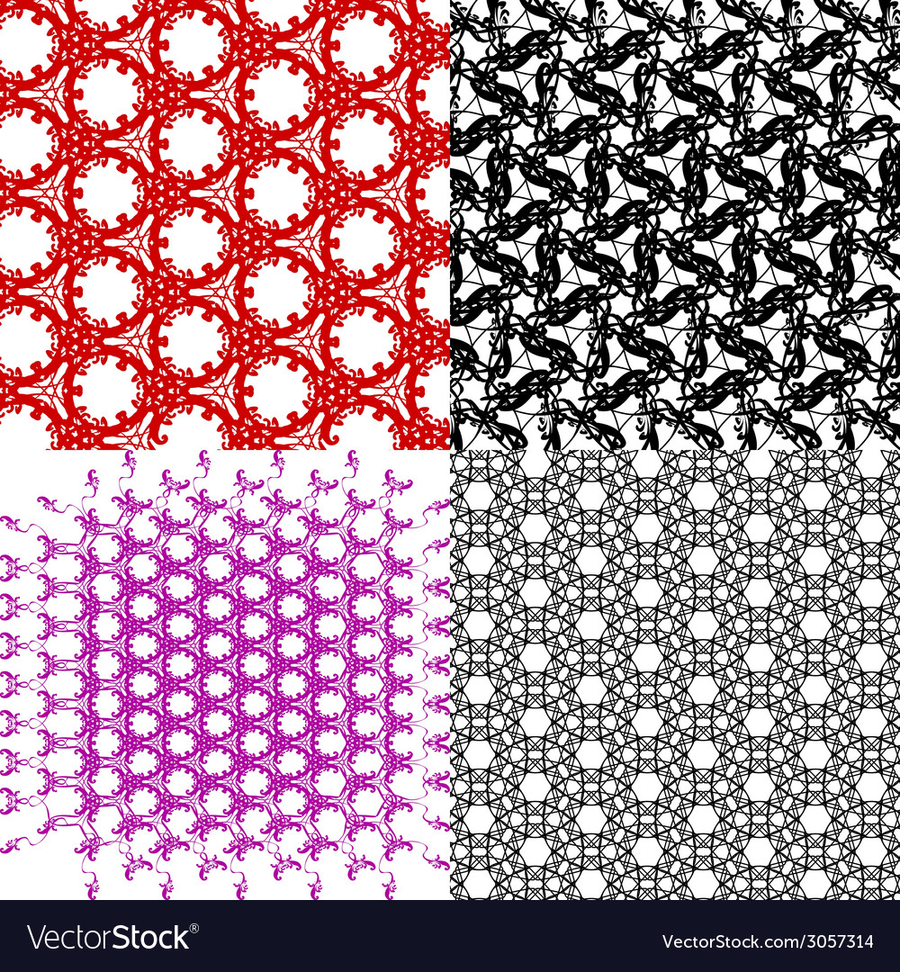 Set of pattern modern stylish texture repeating