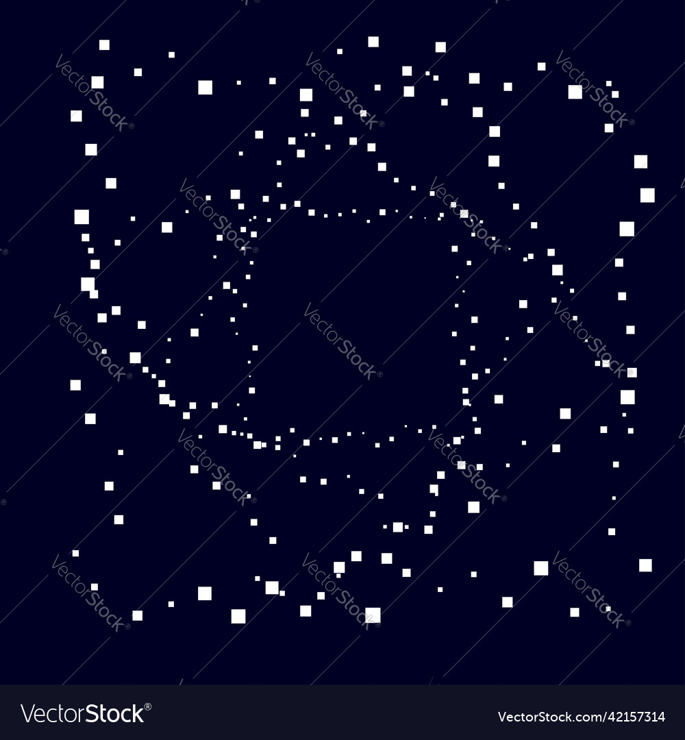 Squares random scattered shapes element