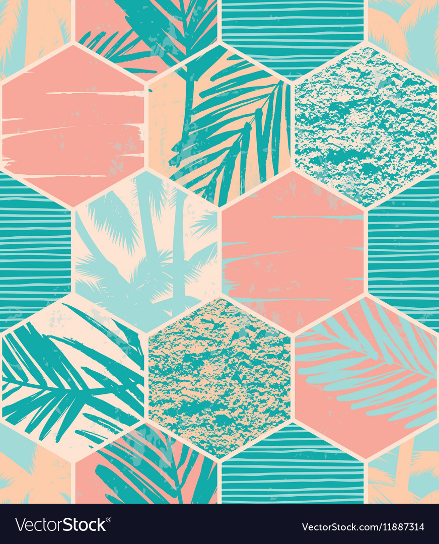 Tropical Palm Leaf Pattern