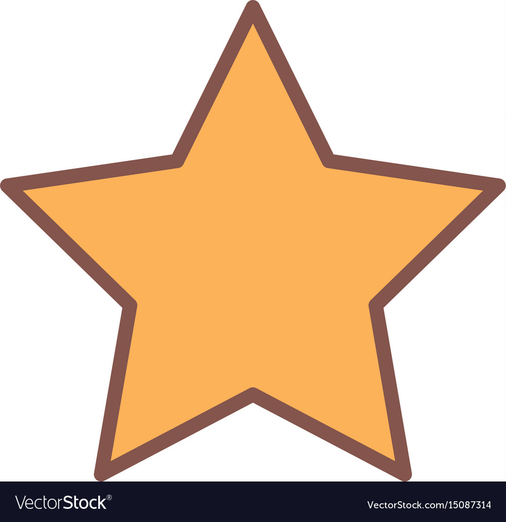 Yellow star award element cartoon icon