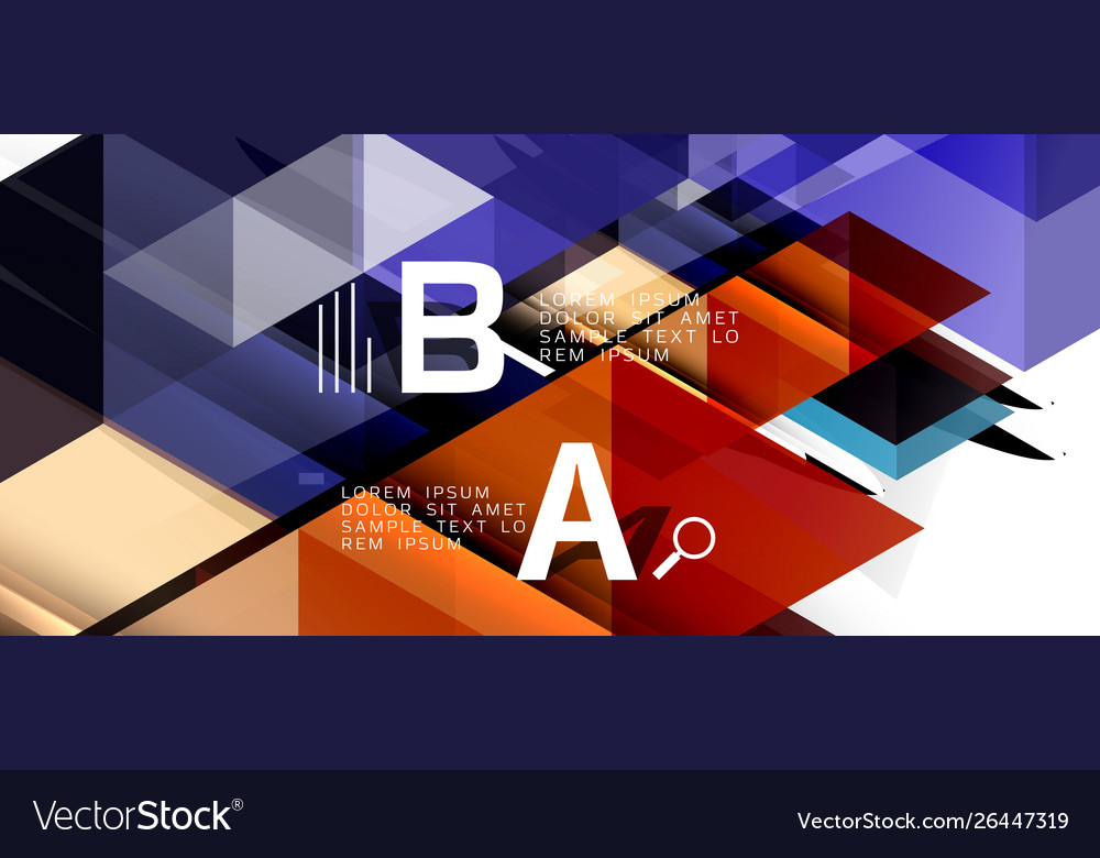 Abstract concept triangle graphic element Vector Image Abstract concept triangle graphic element